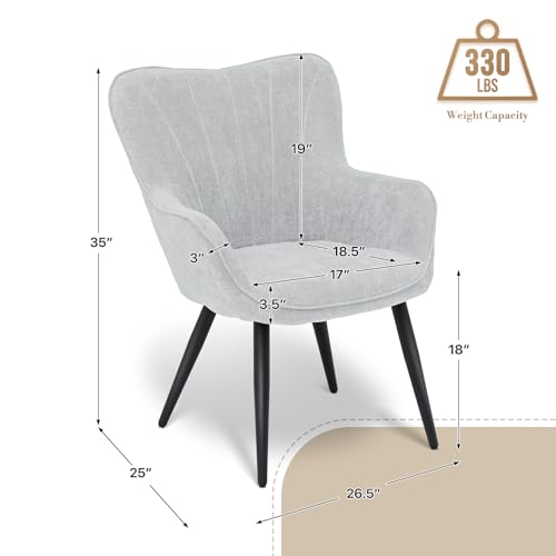 Sillón tapizado menta con respaldo curvo y brazos miniatura 3