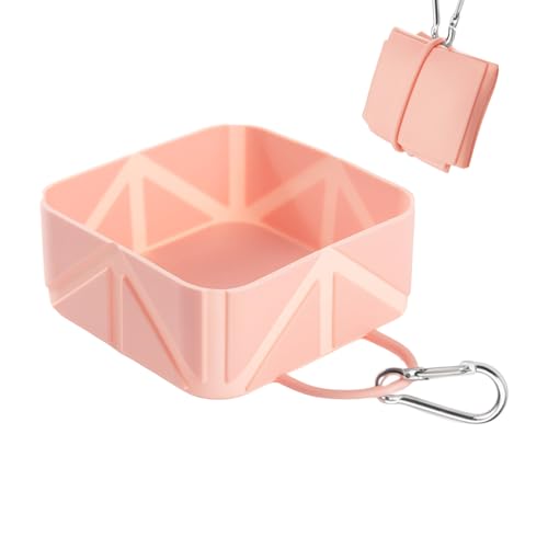 Hundeschale - Collabsible Haustiernahrung Container | 500 ml FALTING Puppy Waterer | Hundewasserversorgungsanleitungspender für Kätzchen Car RV Travel Wanderwanderung Strandboot Outdoor Aktiv
