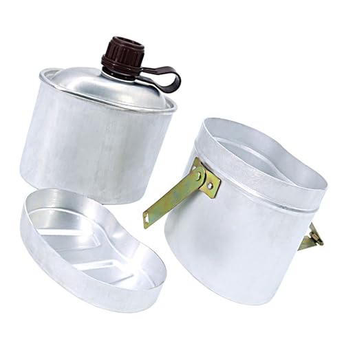 Totority Vintage Kettle Compact Camping Cookware Bag Water Bottle for Outdoor Adventures
