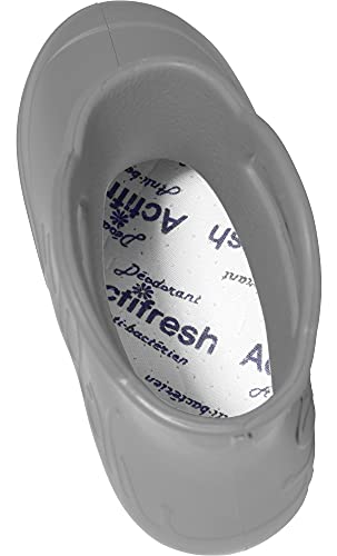 Ladeheid Eva Gummistiefel Damen federleichte wasserdichte Damenschuhe Regenschuhe LA-CA-09 (Grau, 38/39 EU)