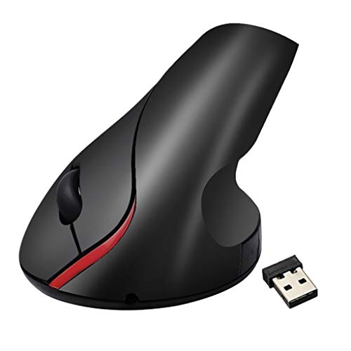FAKEME Mouse Vertical Sem Fio 2.4G Recarregável Ergonômico Gaming