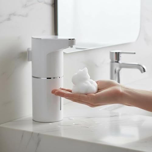 Automatic Touchless Foam Soap Dispenser, 3-Level Adjustable Smart Sensor Hand & Dish Dispenser, USB Rechargeable, 11.84oz/350mL Wall Mounted for Bathroom Kitchen Restaurant - image 8
