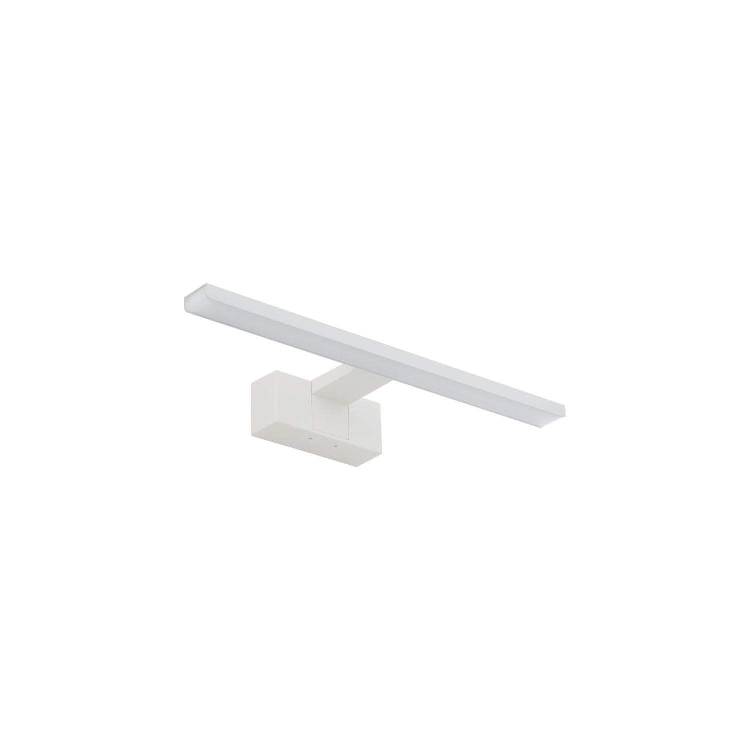 Licht-Erlebnisse LED Wandlampe Bad IP44 Weiß B: 40 cm länglich 4000 K 650 lm neutralweiß schmal Modern Aluminium Spiegelleuchte Badleuchte Wand