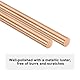 M METERXITY Kupfer Rundstab 6.5mm Durchmesser 11.81 Zoll Länge T2 Lager Massivstab Drehstab für Metallhandwerk DIY/Gartenbau/Industrie/Dekoration Reine Kupferröhre