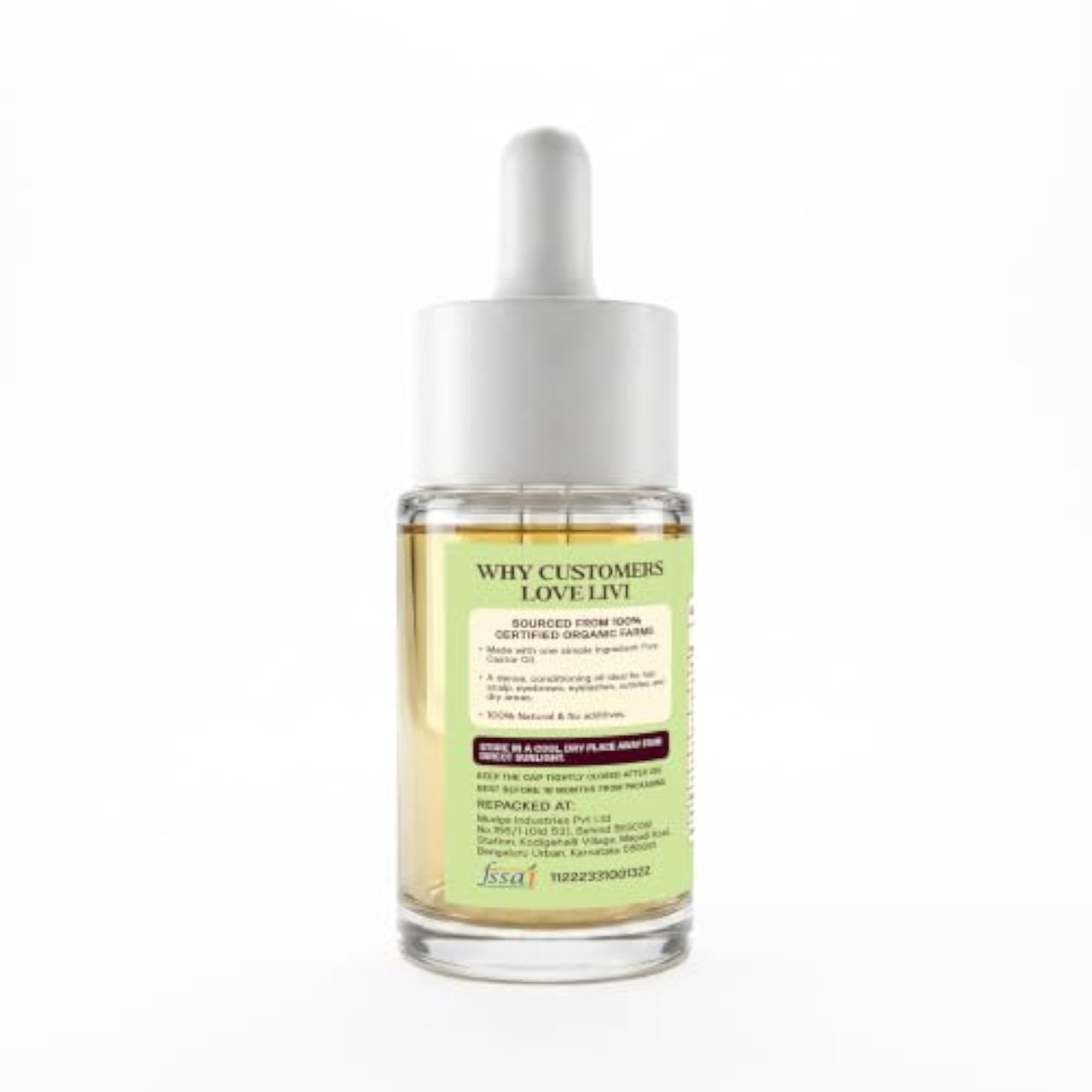 Cold Pressed Castor Oil for Skin & Hair Care