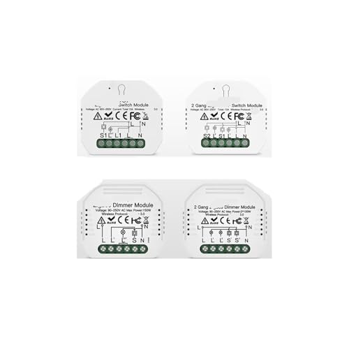 Interruptor de luz 3,0 de diseño avanzado con módulo de relé ZRM-104-MS 2