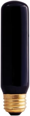 Bulbrite 40T10BL 40 Watt Incandescent Tube T10 Medium Base Black Light 24 Ct