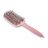 OSKAR Pro Care Pearl Haarbürste - Wildschwein- und Nylonborsten für glänzendes, gepflegtes Haar - sanft zur Kopfhaut, flexibel und ergonomisch - Haarpflege in Profiqualität