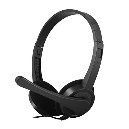 WoCoo Gaming Headphones, Stereo Wired Out-ear Headset Headphones,Large soft Ear pieces with Built-in