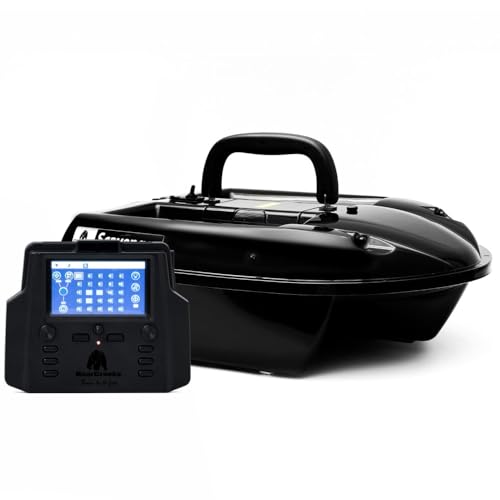 BearCreeks iPilot50 - Barco de pesca para carpas con sistema de piloto automático GPS y ecosonda opcional Fishfinder color negro, tamaño sin buscador de peces