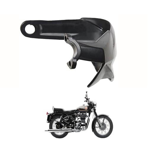Image of Universal Black Motorcycle Handguards - Hand Protectors Wind Deflectors for 7 /8 inch Handlebars, Impact-Resistant Bike Hand Guards (Pack of 2) R-oyal-Enfie-ld-Bu-llet-350