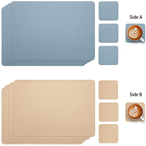 Myir JUN Leather Table Mats and Coasters - Image 2