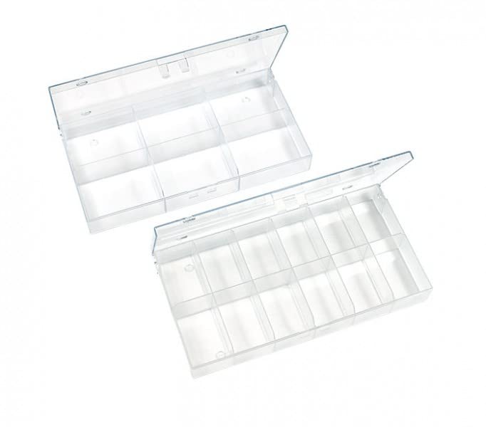 Caja Transparente para Colecciones LINDNER ideal para ordenar tus minerales y monedas en casa 5
