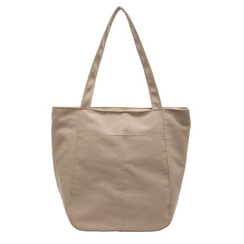 College Student Commuter Tote Bag Canvas Bag Women's Winter Large-capacity Fashion Simple Shoulder Bag - Main Image