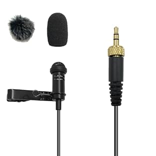 Special Design: This Lavalier Lapel 3.5mm Microphone replacement Mic compatible with Sennheiser Wireless System Transmitter EW100 G4 G2 EW300 EW500 SK100 SK300 SK500 G4 EK100 EK300 EK500 EK2000 G1 G2 G3, EWD1, SK D1, ME2, ME3, ME4, XS wireless microp...