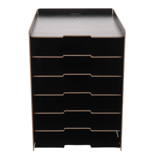 Organiseur de bureau en bois à 7 niveaux pour tri et rangement optimal des documents