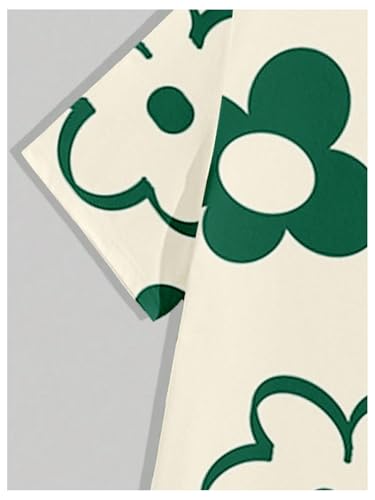 Men's Casual Outfits 2 Piece Floral Short Sleeve Baggy T Shirts and Drawstring Shorts Tracksuits Set3