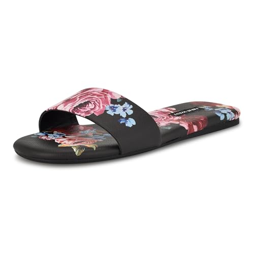 Sandale plate NINE WEST en taille 37.5 au design fleuri haut de gamme