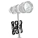FEICHAO 1 Inch Underwater Diving Ball Butterfly Clip Standard Mount for Photography Diving Light Arm System Durable