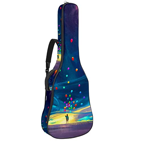 Hondank Housse pour guitare acoustique Paysage urbain avec groupe de gratte-ciels rembourré de 1 cm d’épaisseur Housse… - Les Beatles, Paul McCartney, John Lennon, RIngo Starr, George Harrison Hondank Housse pour guitare acoustique Paysage urbain avec groupe de gratte-ciels rembourré de 1 cm d'épaisseur Housse…
