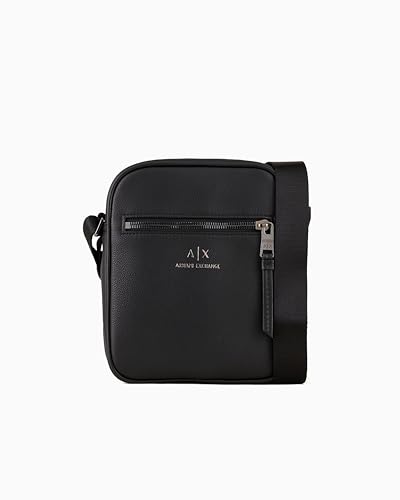 Armani Exchange Essential Dino, Front Pocket, Zip Around, Crossbody Homme, 20, Taille Unique