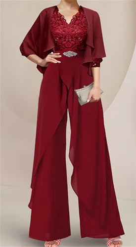 2 Pieces Mother of The Bride Pant Suits for Wedding Plus Size Wedding Guest Mother of Groom Pant Suits Formal3