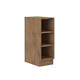Küchen-Preisbombe Vigo Unterschrank Regal 30 cm Eiche Lancelot Küchenzeile Küchenblock Küche
