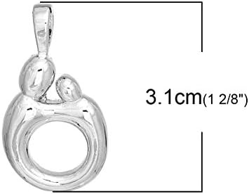 Sexy Sparkles Family Pendant Necklace – Stainless Steel Chain with Lobster Clasp, Ideal for Personalized Jewelry - Style A image 5