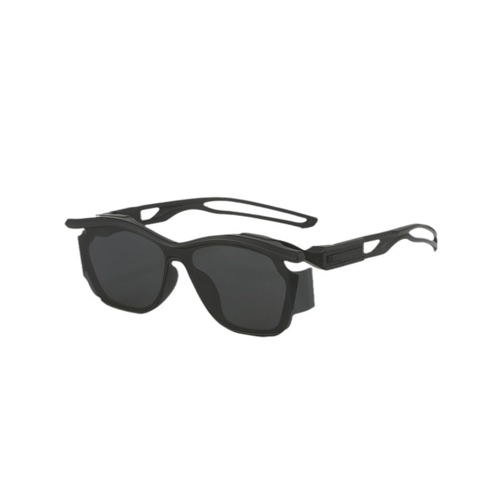 elbme Y2K Cyberpunk Sunglasses for Men Women, Retro Fashion Photo Prop Eyewear Accessory Modern Look Style-picture-54