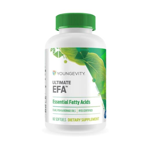 Youngevity Ultimate EFA™ – Omega 3, 6 & 9 Supplement | Blend of Borage, Flax & Fish Oils |