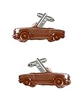 coches cabrio nuevos baratos Hecho a mano con resina Clásico coche francés 204 Cabrio ref178 efecto cobre gemelos coche clásico
