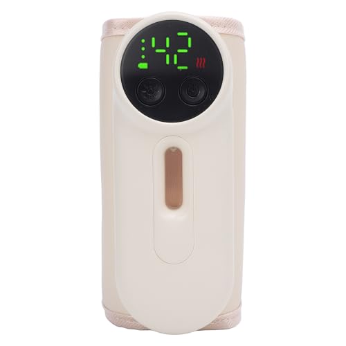 Oreilet Calentador de Biberones Portátil para Viajes, Calentador de Leche para Bebés de Calentamiento Rápido Eléctrico para Calentar Biberones, Pantalla de Temperatura, para Leche Materna o Fórmula