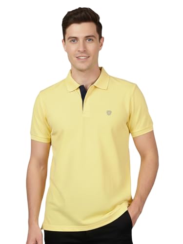 Image of Lux Cozi Men's Cotton Solid Polo Tshirt | Collar Tshirts | Half Sleeves | Stylish & Premium All Day Wear | Pack of 1