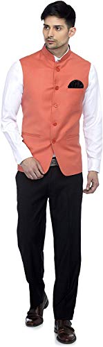 Image of Dhingra Men's Solid Nehru Jacket