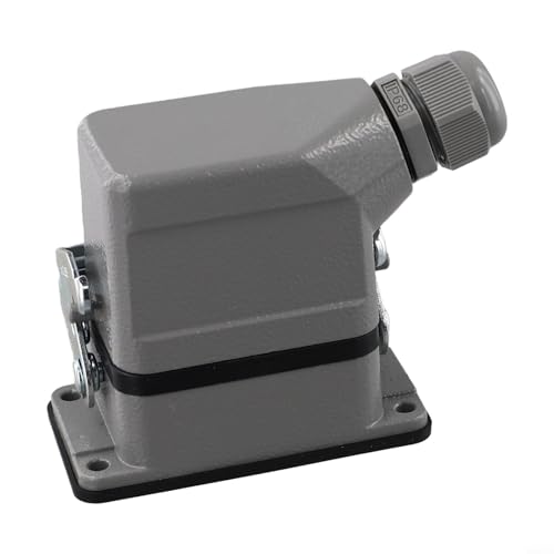 Carcasa de policarbonato con conector industrial de 6 pines y bloque de crimpado de 16A IP65 3