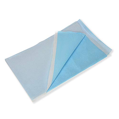 Image of Dealmed Disposable Stretcher Sheets 50 Count, Blue, 40 inch x 72 inch, Ideal for Stretchers, Exam Tables, and Other Furniture