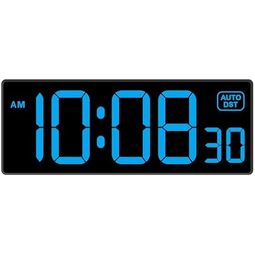 Soobest LED Wall Clock Digital Clock with Seconds