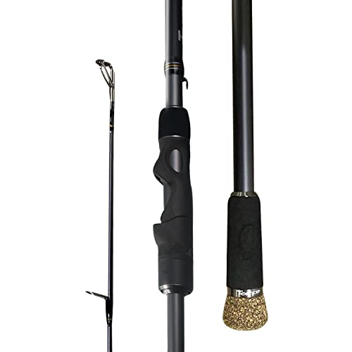 Tempo Sphera   Caña de pescar giratoria de fibra de carbono de 30 toneladas con asiento de carrete Fuji, cañas de pescar sensibles de una pieza con guías de acero inoxidable para pesca en agua salada