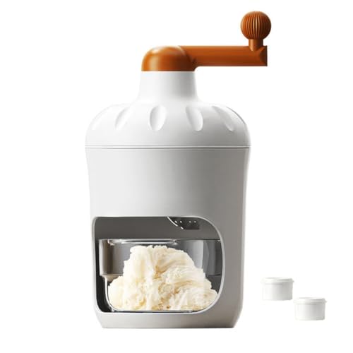 Feeuid Máquina de Hielo Manual con Manivela, para Uso Doméstico, Trituradora de Hielo, para Verano, para Batidos.