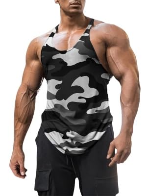 Haloumoning Herren Sommer Tank Top 5 White, XL