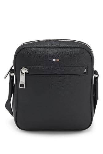 BOSS Hommes Ray NS zip N. Sac reporter à logo en relief