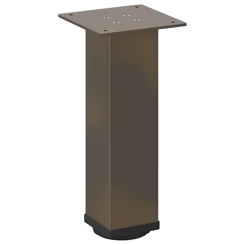 Set di 4 gambe da tavolo, 42-44 cm, in acciaio verniciato a polvere