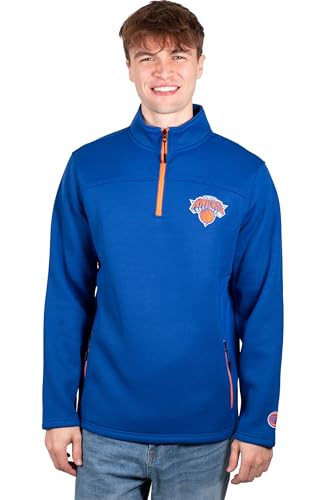 Ultra Game Men's Quarter Zip Fleece Pullover Sweatshirt with Zipper Pockets2