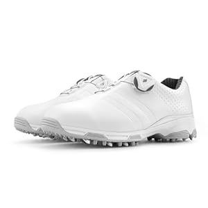 Waterproof Spiked Breathable Golf Shoes Non Slip Outdoor Spiked Trainers Relaxed Fit Waterproof Golf Shoes Sneaker Women’s Sneakers Spiked Synthetic Microfibre Waterproof for Golf Training