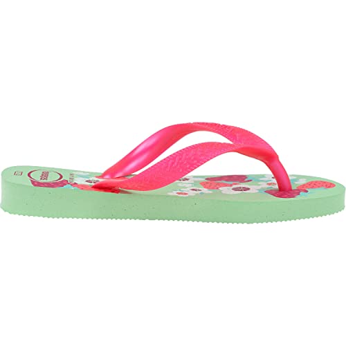 Chinelo Flores, Havaianas, Meninas, Verde Jardim, 23/24