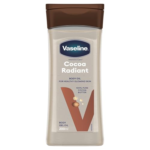 Vaseline Huile gel revitalisante pour le corps - Enrichie au beurre de cacao, à l'huile d'amande et aux extraits de noix du Brésil - 200 ml