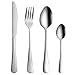 Zestawy flatware. Zestaw Sztućców Dla 24 Sztuk, Sztućce Ze Stali Nierdzewnej 24 Sztućce Zestaw Sztućców Cutlery Cztery Kawałek Zestaw Kolorów Tytanu Czarnego Złota (24piecej) Serwujący 6 Osób