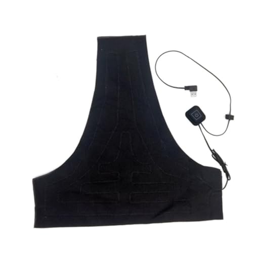 TOVINANNA Adjustable Heat Vest 3 Gear Heating Pad Water-Resistant Electric Warm Vest Portable Power Bank for Men Women