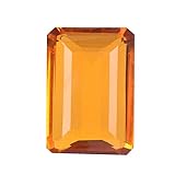 GEMHUB 121.50 Ct Citrine Loose Gemstones Emerald Cut Translucent Shiny Yellow Gemstones for Necklace Jewelry Making