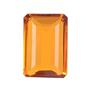 Citrine Loose Stone 121.50 Ct Emerald Shape Translucent Citrine Gemstone, Shiny Yellow Citrine Loose Gemstone